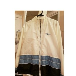 Athletic Chic Blue Retro 80s Vintage Windbreaker